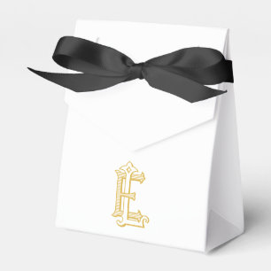 Antike EL- oder LE-Monogramm-Initialen Favor-Schac Geschenkschachtel
