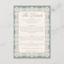 Antike Elfenbeinspitze Sage Green Antike Hochzeit