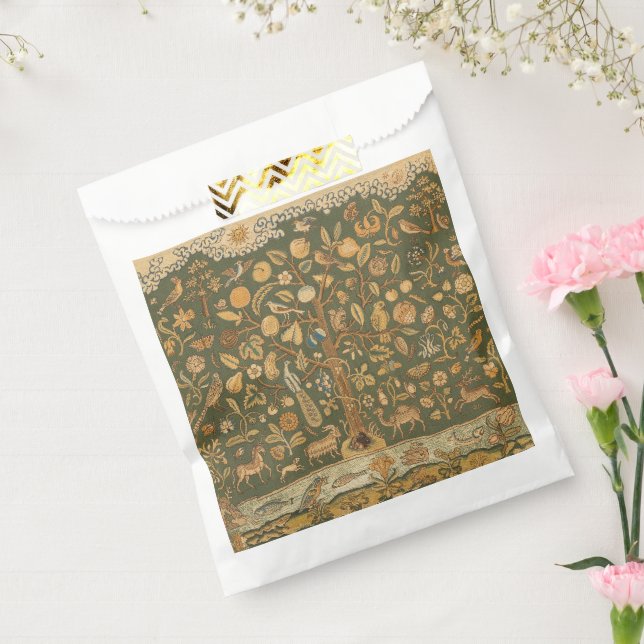 Antike englische Nadelspitze Baum des Lebens & Ein Geschenktütchen (Versiegelt)
