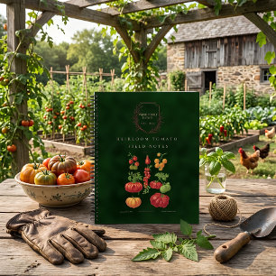 Antike Erbstück-Tomate Botanisch Personalisiert Notizbuch