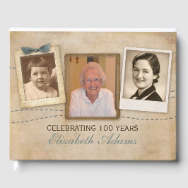 Antike Erinnerungen | Vintager Geburtstag Gästebuch