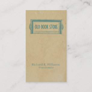 Antike Exlibris-Bibliothek Visitenkarte