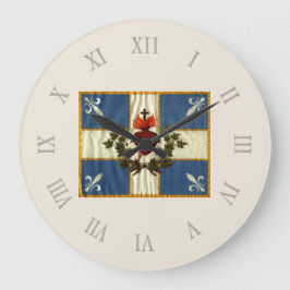 Antike Fahne Quebec Glockenläuten Sacré-Cœur Große Wanduhr