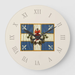 Antike Fahne Quebec Glockenläuten Sacré-Cœur Große Wanduhr
