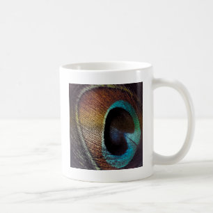 Antike Farbtöne Pfauenfeder-Auge Tasse
