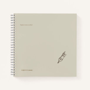 Antike Feder - Dunkle Akademie Minimalistische Bib Notizbuch