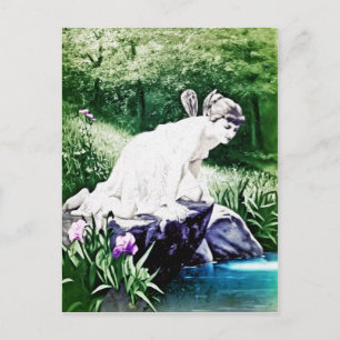Antike Feen-Postkarte Postkarte