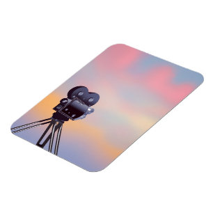 Antike Filmkamera Sonnenuntergang Magnet