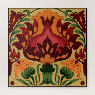 Antike Fliesen, Art Nouveau-Dekor. Puzzle