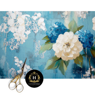Antike Florale Decoupage  Seidenpapier