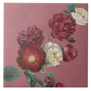 Antike Florale Rose Floral Fliese