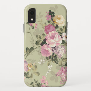 Antike Florale Rosen und Flieder Case-Mate iPhone Hülle