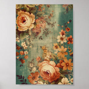 Antike Florals Poster