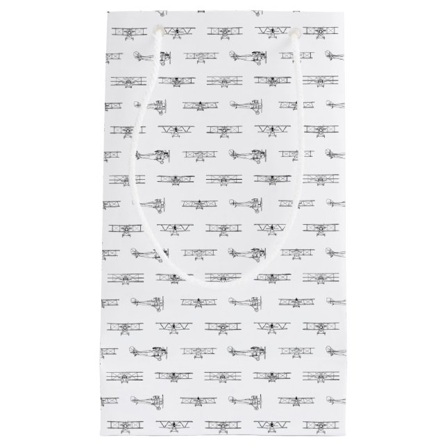 Antike Flugzeuge Luftfahrt Kunst-CUSTOM-FARBE Kleine Geschenktüte (Vorderseite)