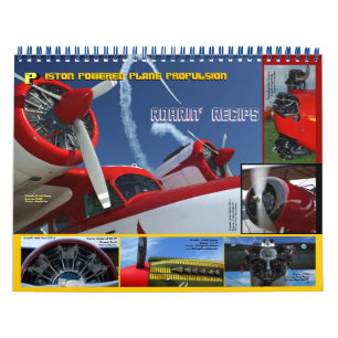 Antike Flugzeugmotoren Standardgröße 2014 Kalender