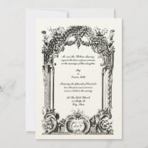 Antike französische Barock-Rokoko-Hochzeit