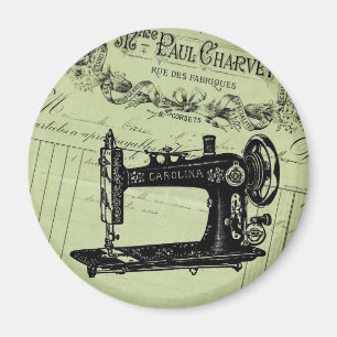 Antike französische Chic Nähmaschine Magnet