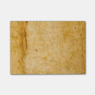 Antike französische Papierpergament-Hintergrundtex Post-it Klebezettel