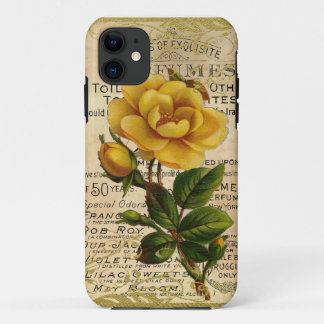 Antike französische Rose iPhone 11 Hülle
