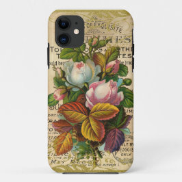 Antike französische Rose iPhone 11 Hülle