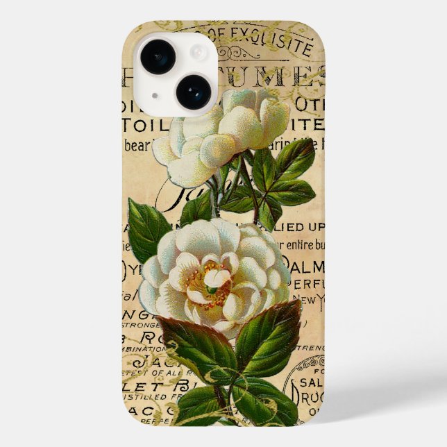 Antike französische Rosen Case-Mate iPhone Hülle (Rückseite)