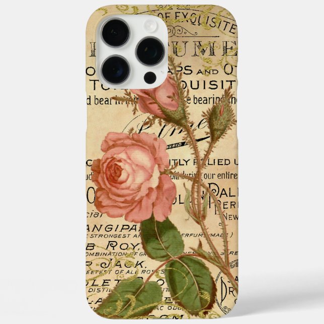 Antike französische Rosen Case-Mate iPhone Hülle (Rückseite)