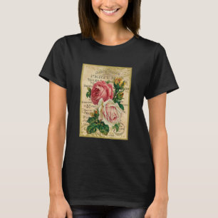 Antike französische Rosen T-Shirt