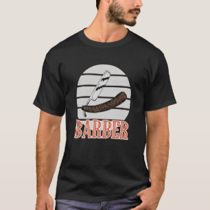 Antike Friseurstudio-Haarschnitte Rasiermesser Ver T-Shirt