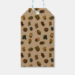 Antike Früchte & Blumen Geschenkanhänger