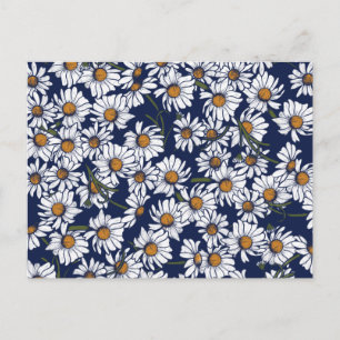 Antike Gänseblümchen Gänseblümchen-Garten-Muster G Postkarte