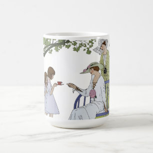 Antike Garten-Teeparty Kaffeetasse