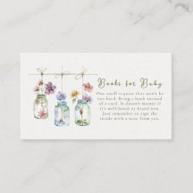 Antike Garten-Wildblumen-Glasglas-Bücher für Baby