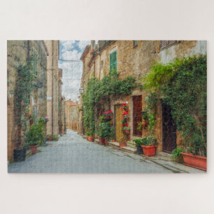 Antike Gebäude Italienische Straße Reise Italien Puzzle
