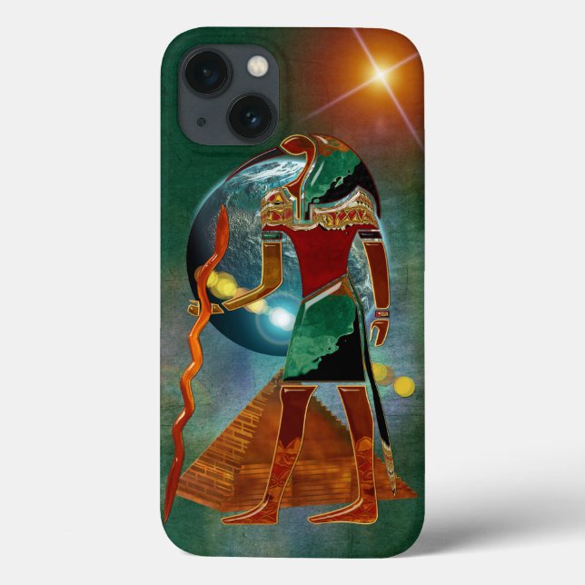 Antike Geheimnisse THOTH 3D Ägyptisch Scifi Case-Mate iPhone Hülle (Rückseite)