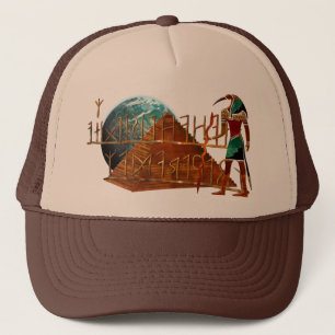 Antike Geheimnisse THOTH 3D Ägyptisch Scifi Truckerkappe