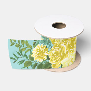 Antike gelbe Rose schöne Hochzeit Satinband