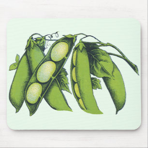 Antike Gemüse; Limabohnen, Bio-Bauernhof-Lebensmit Mousepad