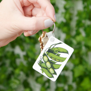 Antike Gemüse; Limabohnen, Bio-Bauernhof-Lebensmit Schlüsselanhänger