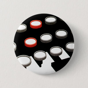 Antike Geschäftliche Alte Schreibmaschinen-Tastatu Button