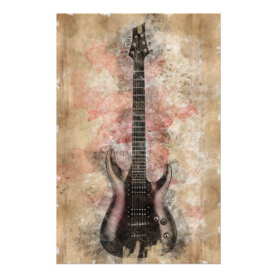 Antike Gitarre Fotodruck