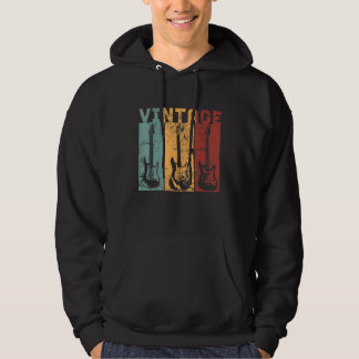 Antike Gitarren für Musiker und Gitarristen weiß Hoodie
