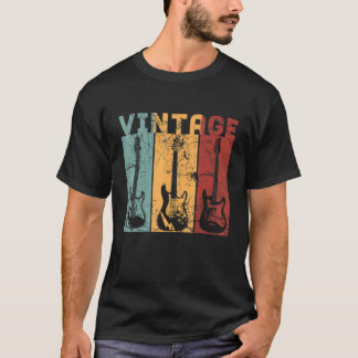 Antike Gitarren für Musiker und Gitarristen weiß T-Shirt