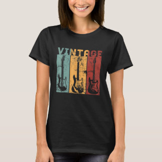 Antike Gitarren für Musiker und Gitarristen weiß T-Shirt
