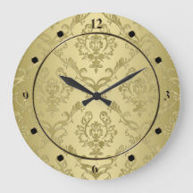 Antike Gold Damask Druckuhr