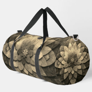Antike Golden Mandala Kunst, Blume Duffle Bag