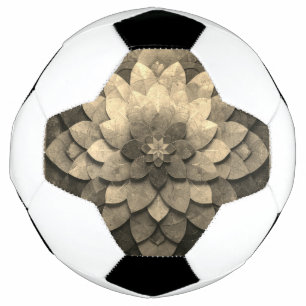 Antike Golden Mandala Kunst, Blume Fußball