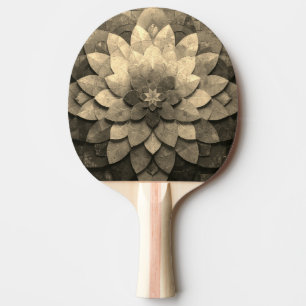 Antike Golden Mandala Kunst, Blume Tischtennis Schläger