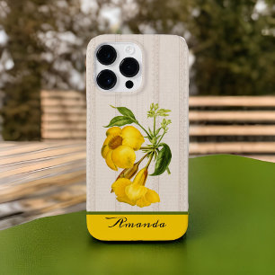Antike Goldene Trompetenrebe Botanisch mit Namen Case-Mate iPhone 14 Pro Max Hülle
