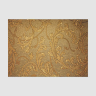 Antike,goldene,Vintage,Damast,viktorianisch,floral Seidenpapier