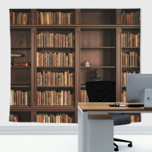 Antike gotische Bibliotheksregal Attrappe Wand